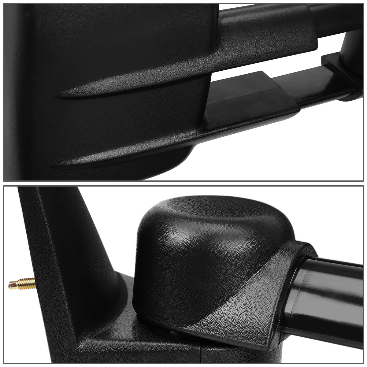 RETROVISORES EXTENDIBLES TOWING MIRROR - 03-06 CHEVY SILVERADO / GMC SIERRA - POWERED W/ HEATED, W/O SIGNAL - BLACK - RIGHT