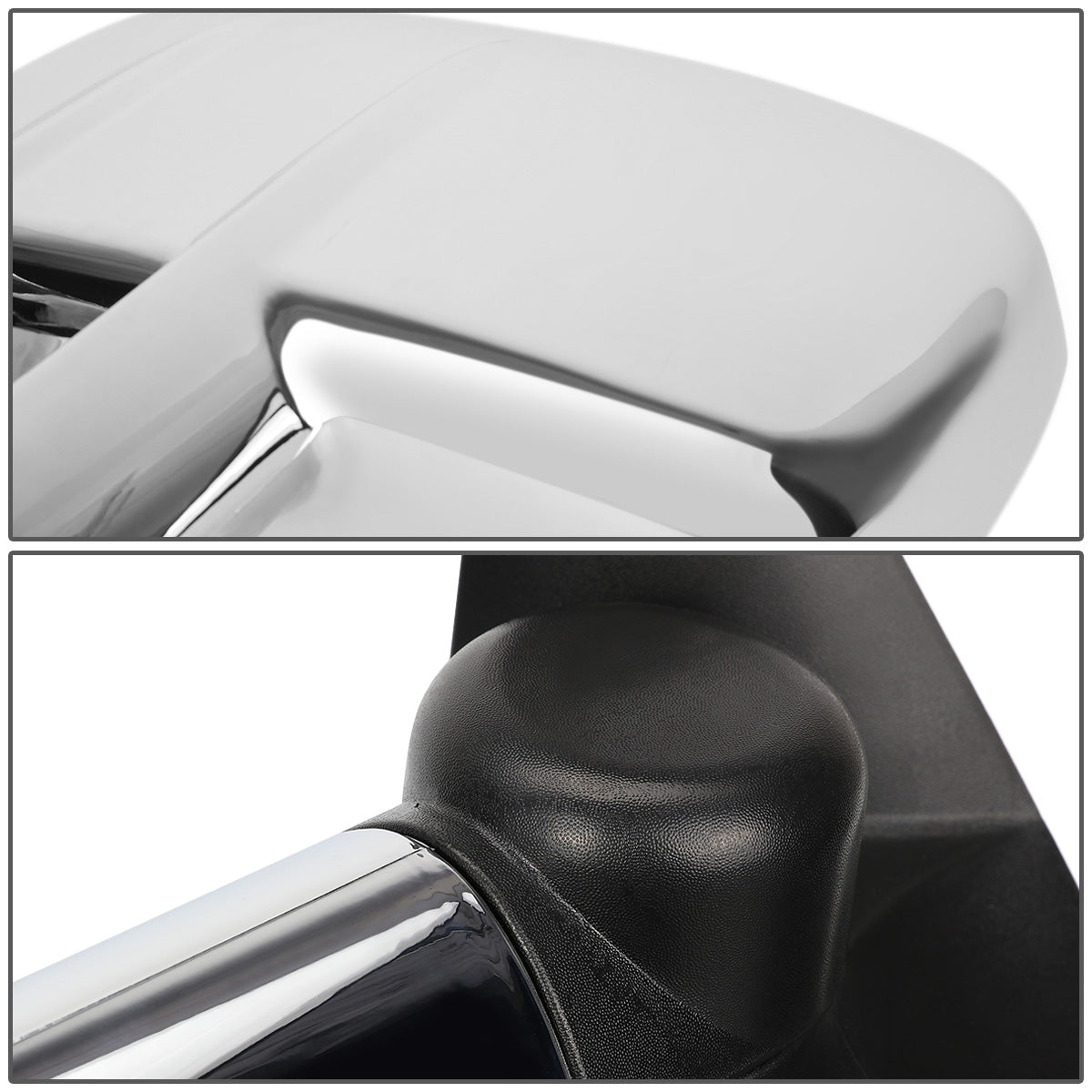 RETROVISORES EXTENDIBLES TOWING MIRROR - 03-06 CHEVY SILVERADO / GMC SIERRA - PAIR - POWERED W/ HEATED W/O SIGNAL - CHROME