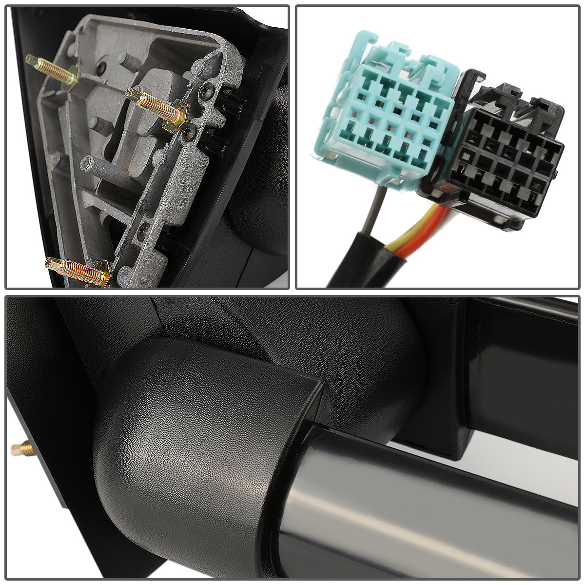 RETROVISORES EXTENDIBLES TOWING MIRROR - 03-06 CHEVY SILVERADO / GMC SIERRA - PAIR - POWERED W/ HEATED W/O SIGNAL - CHROME