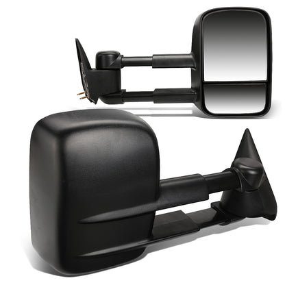 RETROVISORES EXTENDIBLES TOWING MIRROR - 99-06 CHEVY SILVERADO / GMC SIERRA - PAIR - MANUAL W/O HEATED W/O SIGNAL - BLACK