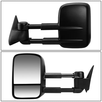 RETROVISORES EXTENDIBLES TOWING MIRROR - 99-06 CHEVY SILVERADO / GMC SIERRA - MANUAL W/O HEATED, W/O SIGNAL - BLACK - LEFT