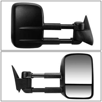RETROVISORES EXTENDIBLES TOWING MIRROR - 99-06 CHEVY SILVERADO / GMC SIERRA - MANUAL W/O HEATED, W/O SIGNAL - BLACK - RIGHT