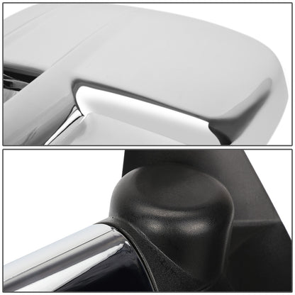 RETROVISORES EXTENDIBLES TOWING MIRROR - 99-06 CHEVY SILVERADO / GMC SIERRA - PAIR - MANUAL W/O HEATED W/O SIGNAL - CHROME