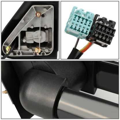 RETROVISORES EXTENDIBLES TOWING MIRROR - 03-06 CHEVY SILVERADO / GMC SIERRA - PAIR - POWERED W/ HEATED - SMOKE SIGNAL - CHROME