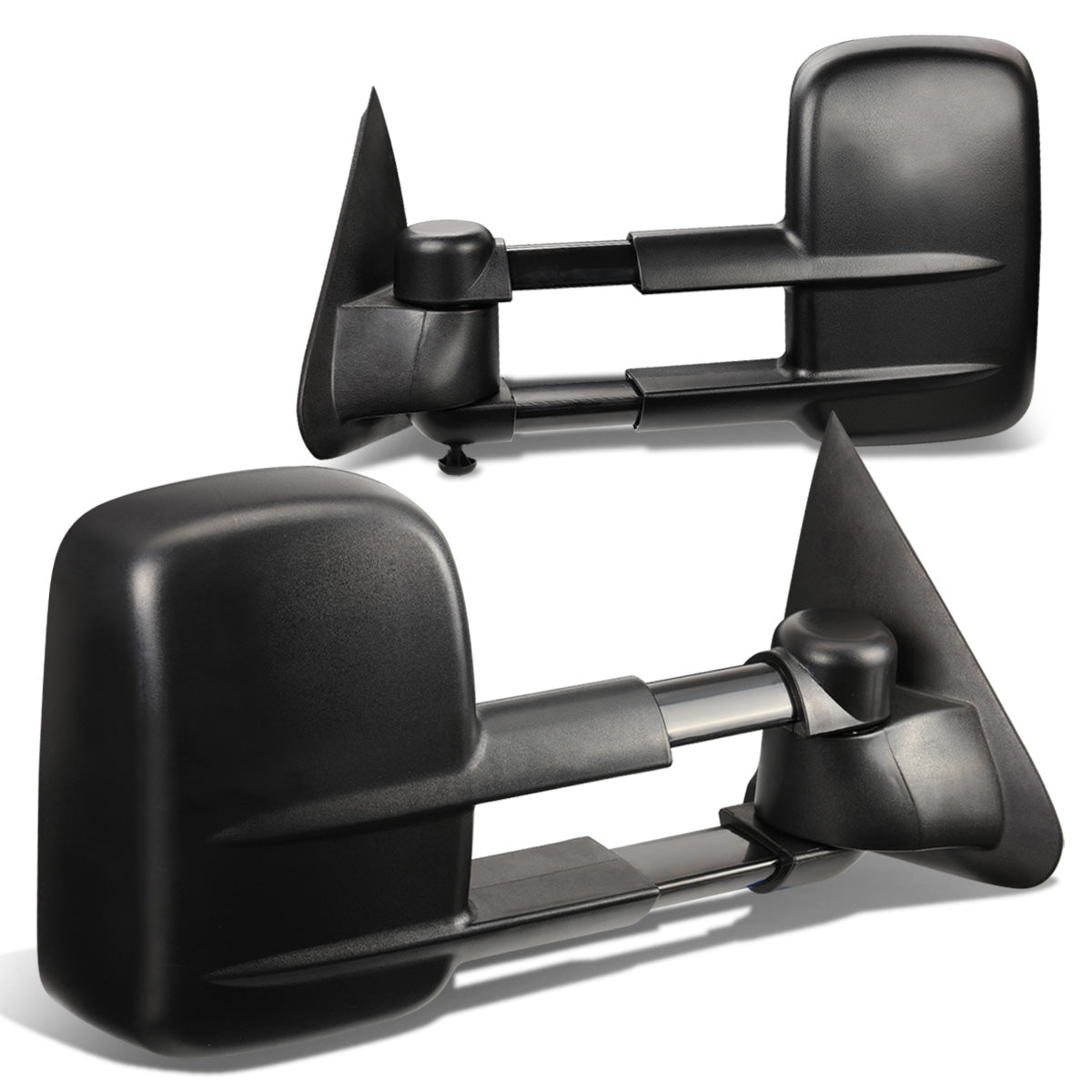 RETROVISORES EXTENDIBLES TOWING MIRROR - 97-03 FORD F-150 - PAIR - POWERED W/O HEATED W/O SIGNAL - FITS STANDARD AND EXTENDED CAB ONLY, DOES NOT FIT CREW CAB - BLACK