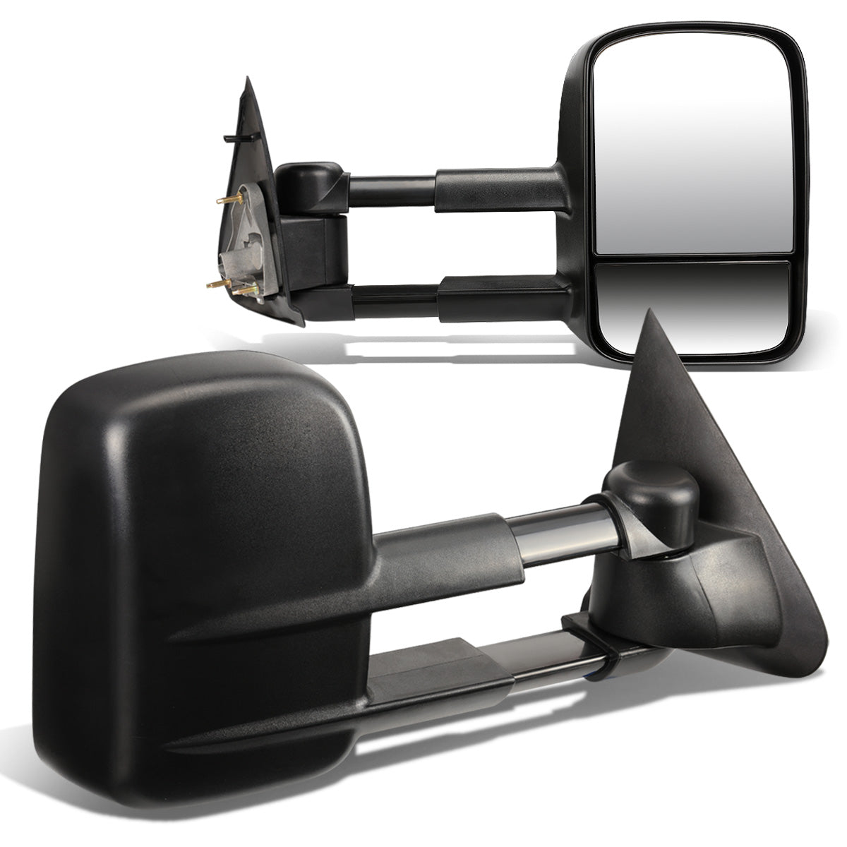 RETROVISORES EXTENDIBLES TOWING MIRROR - 97-03 FORD F-150 - PAIR - MANUAL W/O HEATED W/O SIGNAL - FITS STANDARD AND EXTENDED CAB ONLY, DOES NOT FIT CREW CAB - BLACK
