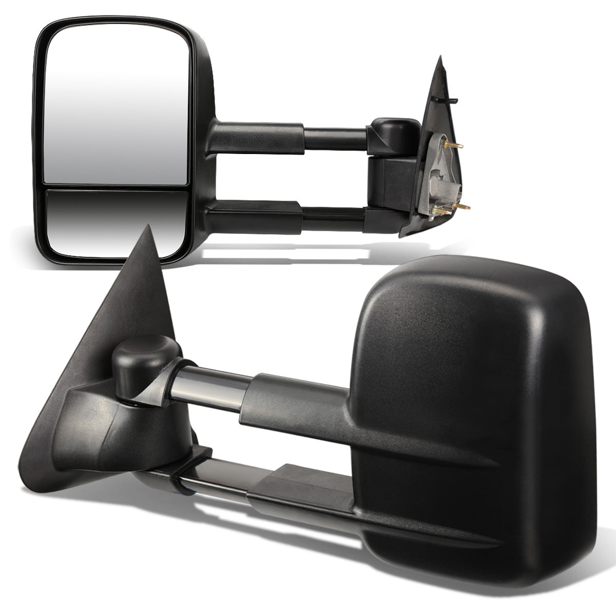 RETROVISORES EXTENDIBLES TOWING MIRROR - 97-03 FORD F-150 - PAIR - MANUAL W/O HEATED W/O SIGNAL - FITS STANDARD AND EXTENDED CAB ONLY, DOES NOT FIT CREW CAB - BLACK