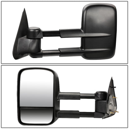 RETROVISORES EXTENDIBLES TOWING MIRROR - 97-03 FORD F-150 - PAIR - MANUAL W/O HEATED W/O SIGNAL - FITS STANDARD AND EXTENDED CAB ONLY, DOES NOT FIT CREW CAB - BLACK