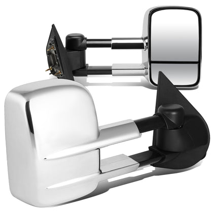 RETROVISORES EXTENDIBLES TOWING MIRROR - 97-03 FORD F-150 - PAIR - MANUAL W/O HEATED W/O SIGNAL - FITS STANDARD AND EXTENDED CAB ONLY, DOES NOT FIT CREW CAB - CHROME