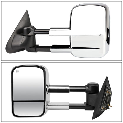 RETROVISORES EXTENDIBLES TOWING MIRROR - 97-03 FORD F-150 - PAIR - MANUAL W/O HEATED W/O SIGNAL - FITS STANDARD AND EXTENDED CAB ONLY, DOES NOT FIT CREW CAB - CHROME