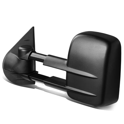 RETROVISORES EXTENDIBLES TOWING MIRROR - 07-13 CHEVY SILVERADO / GMC SIERRA - LEFT - POWERED, W/ HEATED, W/O SIGNAL - BLACK