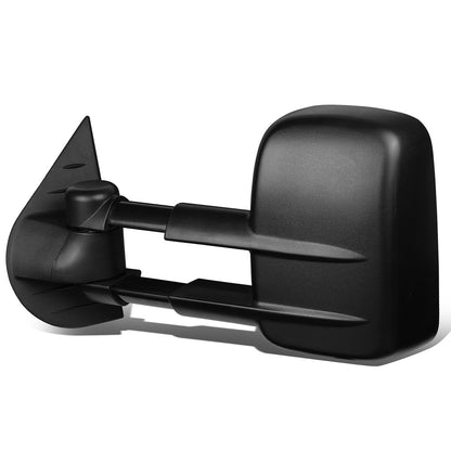 RETROVISORES EXTENDIBLES TOWING MIRROR - 07-13 CHEVY SILVERADO / GMC SIERRA - LEFT - POWERED, W/ HEATED, W/O SIGNAL - BLACK