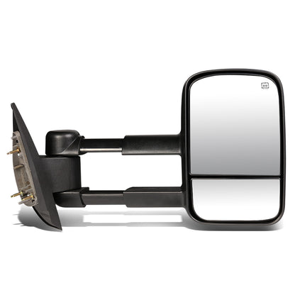 RETROVISORES EXTENDIBLES TOWING MIRROR - 07-13 CHEVY SILVERADO / GMC SIERRA - RIGHT - POWERED, W/ HEATED, W/O SIGNAL - BLACK