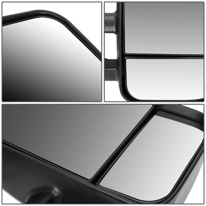 RETROVISORES EXTENDIBLES TOWING MIRROR - 07-13 CHEVY SILVERADO / GMC SIERRA - RIGHT - MANUAL, W/O HEATED, W/O SIGNAL - BLACK