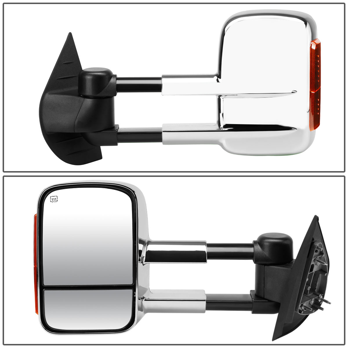 RETROVISORES EXTENDIBLES TOWING MIRROR - 07-13 CHEVY SILVERADO 1500, 1500HD, 2500HD, GMC SIERRA 1500, 1500HD, 2500HD, CHEVY SUBURBAN 1500, 2500, GMC YUKON, YUKON XL 1500, XL 2500, CHEVY AVALANCHE, CHEVY TAHOE, CADILLAC ESCALADE / 07-17 CHEVY SILVERADO