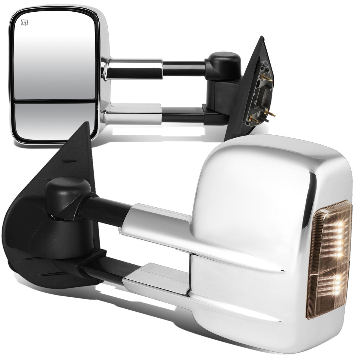 RETROVISORES EXTENDIBLES TOWING MIRROR - 07-13 CHEVY SILVERADO 1500, 1500HD, 2500HD, GMC SIERRA 1500, 1500HD, 2500HD, CHEVY SUBURBAN 1500, 2500, GMC YUKON, YUKON XL 1500, XL 2500, CHEVY AVALANCHE, CHEVY TAHOE, CADILLAC ESCALADE / 07-17 CHEVY SILVERADO