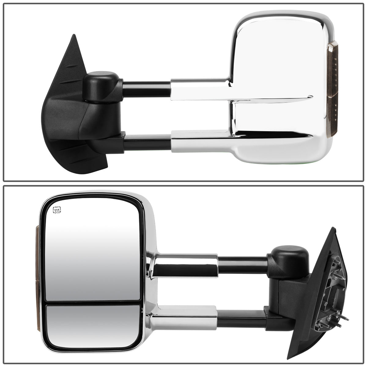 RETROVISORES EXTENDIBLES TOWING MIRROR - 07-13 CHEVY SILVERADO 1500, 1500HD, 2500HD, GMC SIERRA 1500, 1500HD, 2500HD, CHEVY SUBURBAN 1500, 2500, GMC YUKON, YUKON XL 1500, XL 2500, CHEVY AVALANCHE, CHEVY TAHOE, CADILLAC ESCALADE / 07-17 CHEVY SILVERADO
