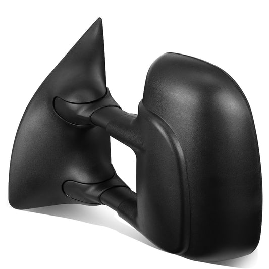 RETROVISORES EXTENDIBLES TOWING MIRROR - 99-07 FORD F-250, F-350, F-450, F-550 - SUPER DUTY - LEFT - POWERED, W/ HEATED, W/O SIGNAL - BLACK