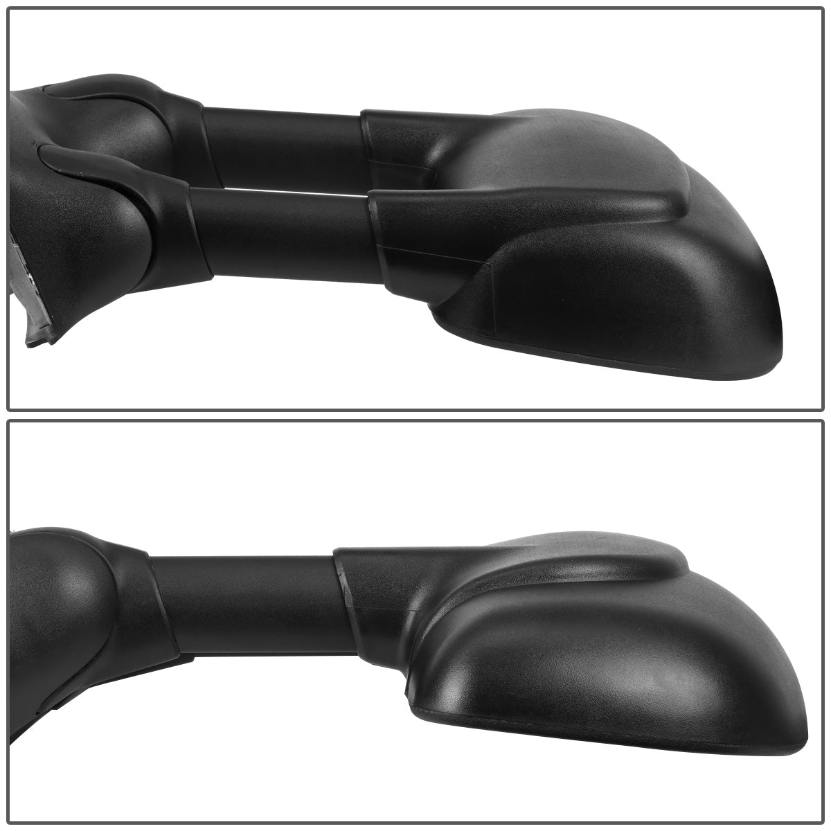 RETROVISORES EXTENDIBLES TOWING MIRROR - 99-07 FORD F-250, F-350, F-450, F-550 - SUPER DUTY - LEFT - POWERED, W/ HEATED, W/O SIGNAL - BLACK