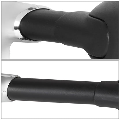 RETROVISORES EXTENDIBLES TOWING MIRROR - 99-07 FORD F-250, F-350, F-450, F-550 - SUPER DUTY - PAIR - POWERED W/ HEATED W/O SIGNAL - CHROME