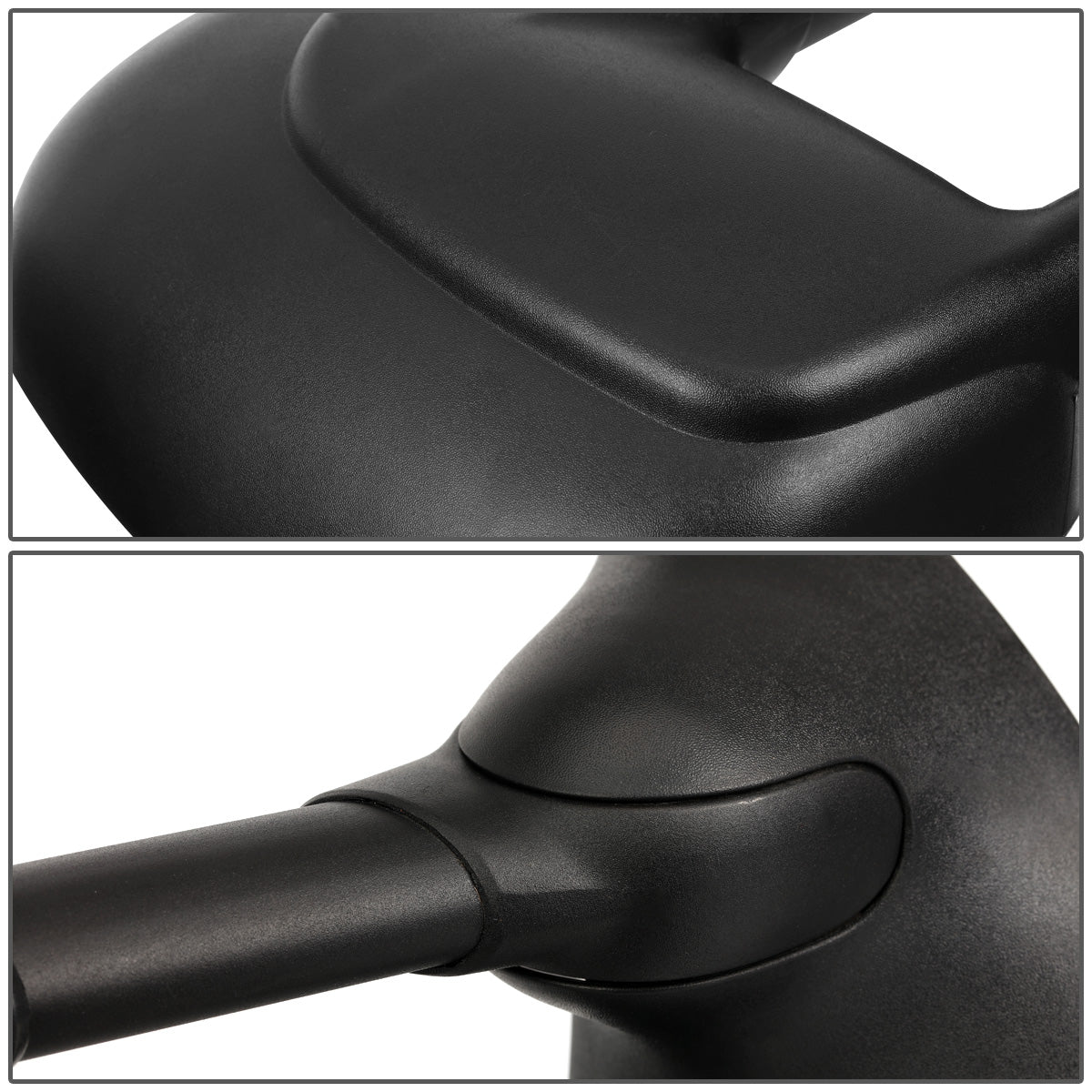 RETROVISORES EXTENDIBLES TOWING MIRROR - 99-07 FORD F-250, F-350, F-450, F-550 - SUPER DUTY - PAIR - MANUAL W/O HEATED W/O SIGNAL - BLACK