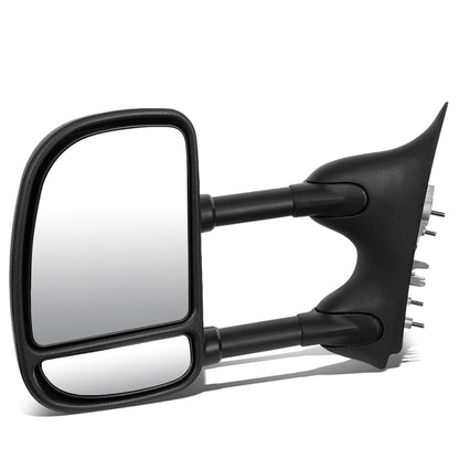 RETROVISORES EXTENDIBLES TOWING MIRROR - 99-07 FORD F-250, F-350, F-450, F-550 - SUPER DUTY - LEFT - MANUAL, W/O HEATED, W/O SIGNAL - BLACK