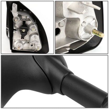 RETROVISORES EXTENDIBLES TOWING MIRROR - 99-07 FORD F-250, F-350, F-450, F-550 - SUPER DUTY - LEFT - MANUAL, W/O HEATED, W/O SIGNAL - BLACK