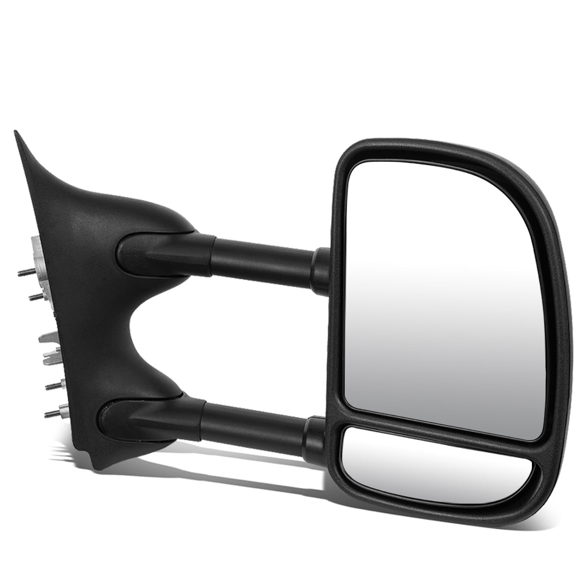 RETROVISORES EXTENDIBLES TOWING MIRROR - 99-07 FORD F-250, F-350, F-450, F-550 - SUPER DUTY - RIGHT - MANUAL, W/O HEATED, W/O SIGNAL - BLACK
