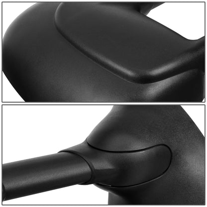 RETROVISORES EXTENDIBLES TOWING MIRROR - 99-07 FORD F-250, F-350, F-450, F-550 - SUPER DUTY - RIGHT - MANUAL, W/O HEATED, W/O SIGNAL - BLACK