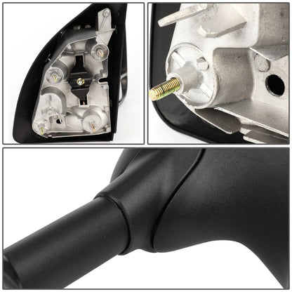 RETROVISORES EXTENDIBLES TOWING MIRROR - 99-07 FORD F-250, F-350, F-450, F-550 - SUPER DUTY - RIGHT - MANUAL, W/O HEATED, W/O SIGNAL - BLACK