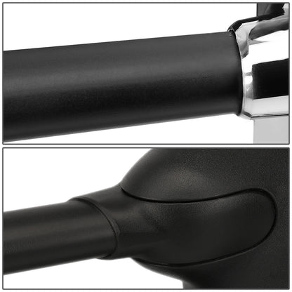 RETROVISORES EXTENDIBLES TOWING MIRROR - 99-07 FORD F-250, F-350, F-450, F-550 - SUPER DUTY - PAIR - MANUAL W/O HEATED W/O SIGNAL - CHROME