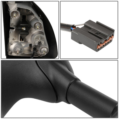 RETROVISORES EXTENDIBLES TOWING MIRROR - 99-07 FORD F-250, F-350, F-450, F-550 - SUPER DUTY - PAIR - MANUAL W/O HEATED - AMBER SIGNAL - BLACK