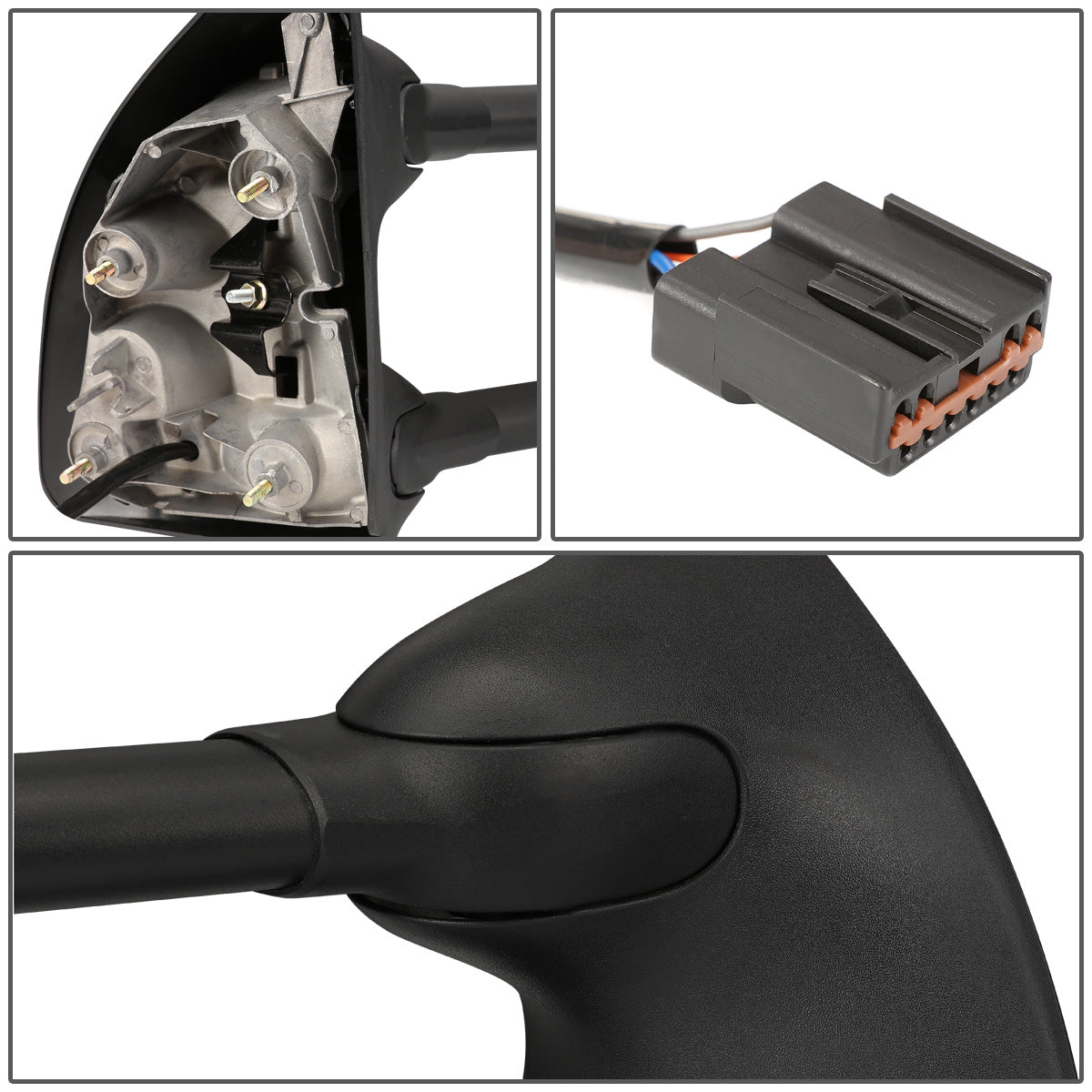 RETROVISORES EXTENDIBLES TOWING MIRROR - 99-07 FORD F-250, F-350, F-450, F-550 - SUPER DUTY - PAIR - POWERED W/ HEATED - AMBER SIGNAL - CHROME