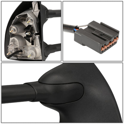 RETROVISORES EXTENDIBLES TOWING MIRROR - 99-07 FORD F-250, F-350, F-450, F-550 - SUPER DUTY - PAIR - POWERED W/ HEATED - AMBER SIGNAL - CHROME