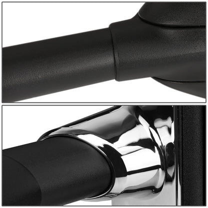 RETROVISORES EXTENDIBLES TOWING MIRROR - 99-07 FORD F-250, F-350, F-450, F-550 - SUPER DUTY - PAIR - POWERED W/ HEATED - SMOKE SIGNAL - CHROME