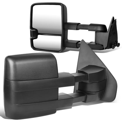 RETROVISORES EXTENDIBLES TOWING MIRROR - 04-14 FORD F-150 - PAIR - FITS MODELS WITH UNPOWERED / UNHEATED GLASS MIRRORS ONLY - BLACK