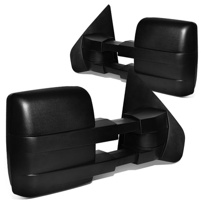 RETROVISORES EXTENDIBLES TOWING MIRROR - 04-14 FORD F-150 - PAIR - POWERED - W/PUDDLE LIGHT - W/HEATED - AMBER SIGNAL - BLACK