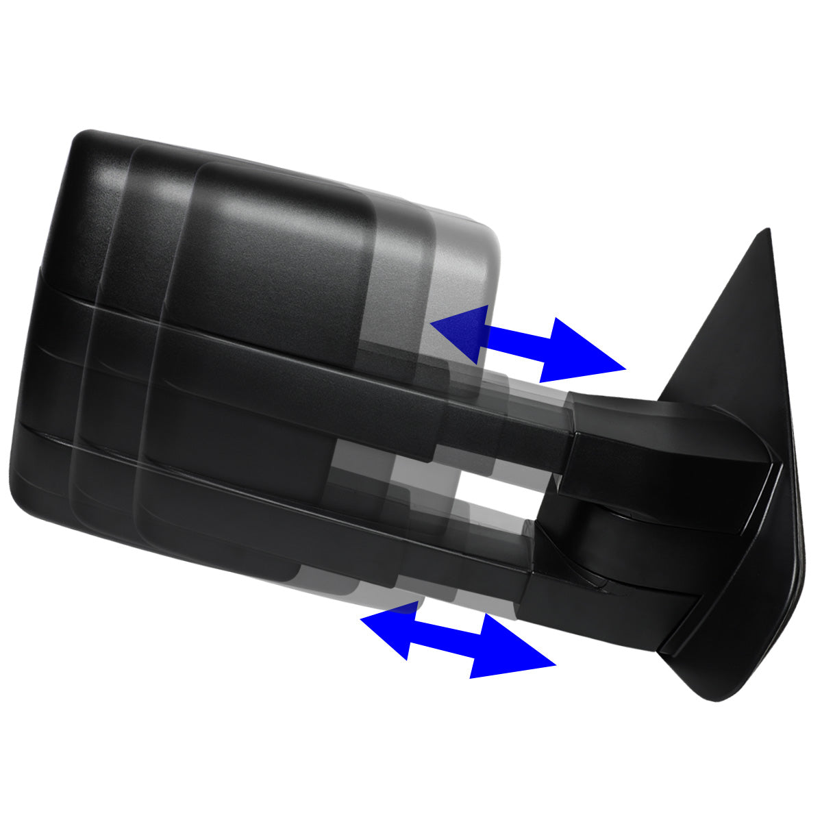 RETROVISORES EXTENDIBLES TOWING MIRROR - 04-14 FORD F-150 - RIGHT - POWERED - W/AMBER SIGNAL - W/PUDDLE LIGHT - W/HEATED - BLACK