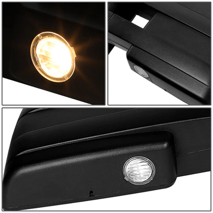 RETROVISORES EXTENDIBLES TOWING MIRROR - 04-14 FORD F-150 - RIGHT - POWERED - W/AMBER SIGNAL - W/PUDDLE LIGHT - W/HEATED - BLACK