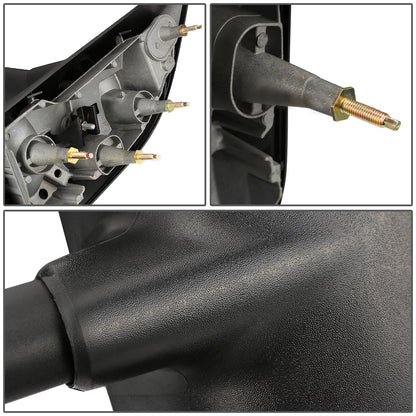 RETROVISORES EXTENDIBLES TOWING MIRROR - 03-07 FORD E-150, E-250, E-350 - PAIR - MANUAL W/O HEATED W/O SIGNAL - BLACK