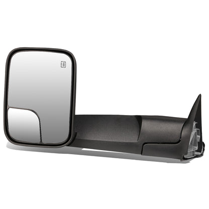 RETROVISORES EXTENDIBLES TOWING MIRROR - 98-01 DODGE RAM 1500 /  98-02 RAM 2500, 3500 - LEFT - POWERED, W/ HEATED, W/O SIGNAL - BLACK