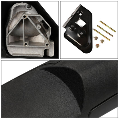 RETROVISORES EXTENDIBLES TOWING MIRROR - 94-01 DODGE RAM 1500 / 94-02 DODGE RAM 2500, 3500 - PAIR - MANUAL W/O HEATED W/O SIGNAL - BLACK