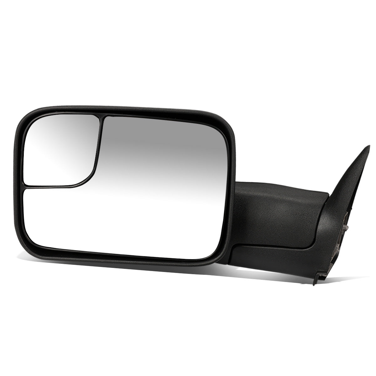RETROVISORES EXTENDIBLES TOWING MIRROR - 94-01 DODGE RAM 1500 / 94-02 RAM 2500, 3500 - LEFT - MANUAL, W/O HEATED, W/O SIGNAL - BLACK