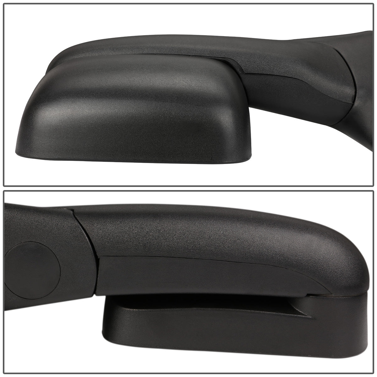 RETROVISORES EXTENDIBLES TOWING MIRROR - 94-01 DODGE RAM 1500 / 94-02 RAM 2500, 3500 - LEFT - MANUAL, W/O HEATED, W/O SIGNAL - BLACK