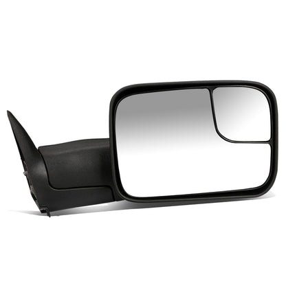 RETROVISORES EXTENDIBLES TOWING MIRROR - 94-01 DODGE RAM 1500 / 94-02 RAM 2500, 3500 - RIGHT - MANUAL, W/O HEATED, W/O SIGNAL - BLACK