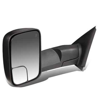 RETROVISORES EXTENDIBLES TOWING MIRROR - 02-08 DODGE RAM 1500 / 03-09 RAM 2500, 3500 - LEFT - POWERED, W/ HEATED, W/O SIGNAL - BLACK