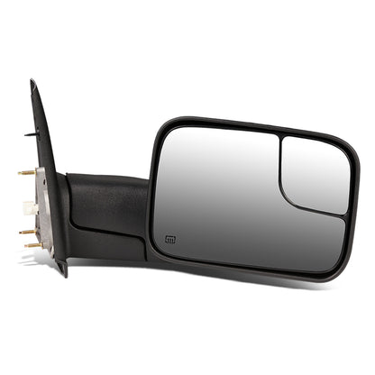 RETROVISORES EXTENDIBLES TOWING MIRROR - 02-08 DODGE RAM 1500 / 03-09 RAM 2500, 3500 - RIGHT - POWERED, W/ HEATED, W/O SIGNAL - BLACK