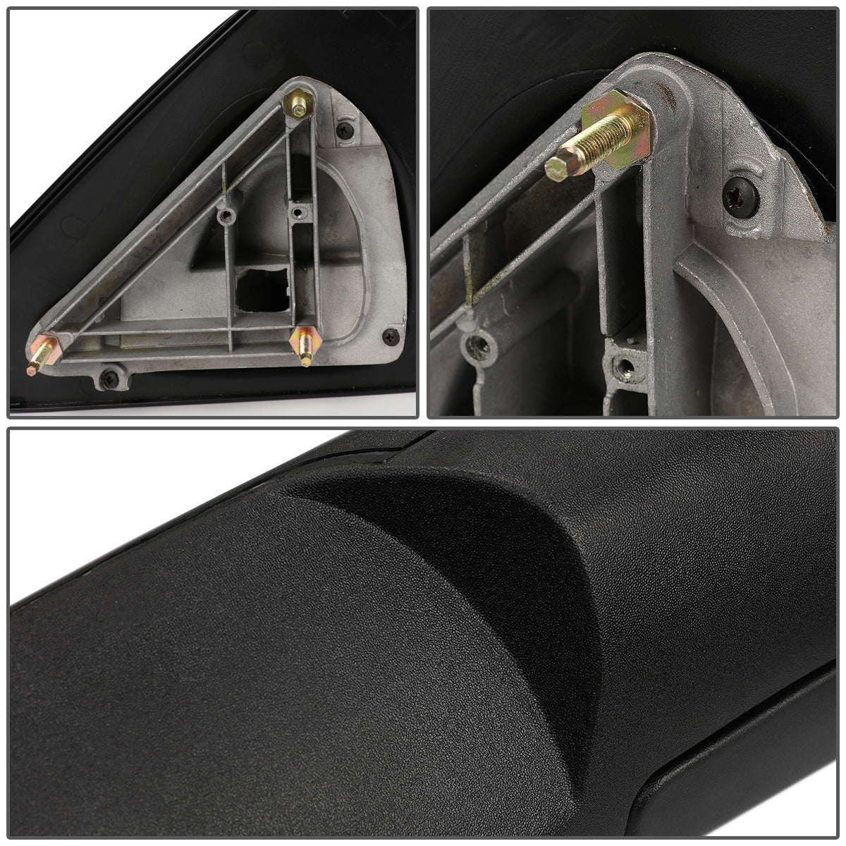 RETROVISORES EXTENDIBLES TOWING MIRROR - 02-08 DODGE RAM 1500 / 03-09 RAM 2500, 3500 - PAIR - MANUAL W/O HEATED W/O SIGNAL - BLACK