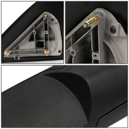 RETROVISORES EXTENDIBLES TOWING MIRROR - 02-08 DODGE RAM 1500 / 03-09 RAM 2500, 3500 - PAIR - MANUAL W/O HEATED W/O SIGNAL - BLACK