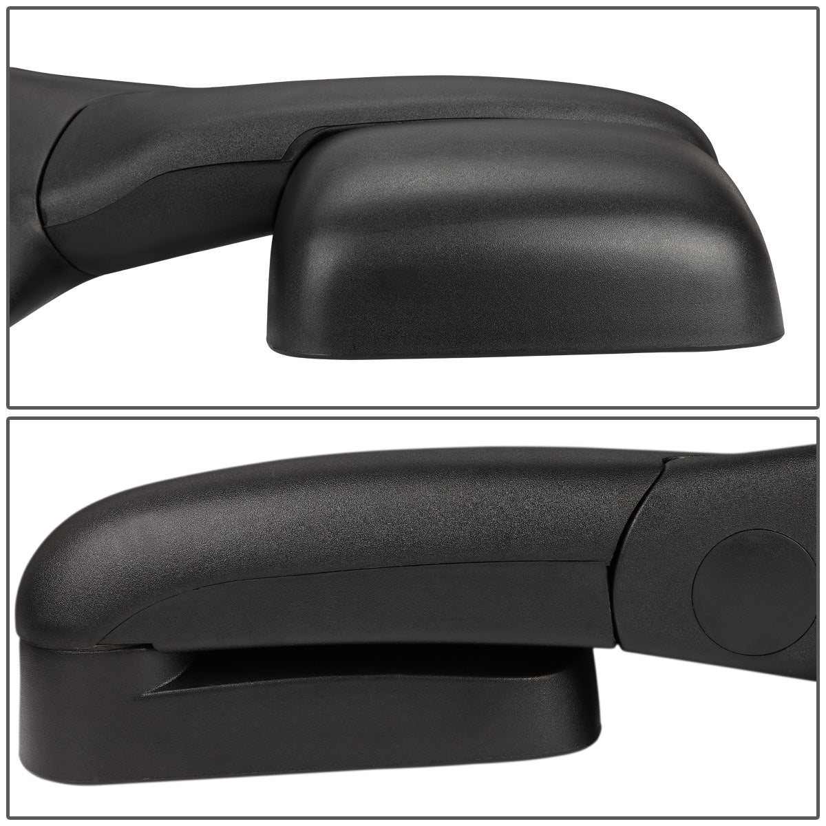 RETROVISORES EXTENDIBLES TOWING MIRROR - 02-08 DODGE RAM 1500 / 03-09 RAM 2500, 3500 - RIGHT - MANUAL W/O HEATED W/O SIGNAL - BLACK
